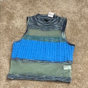 Blue Blush Green and Blue Tank Top
